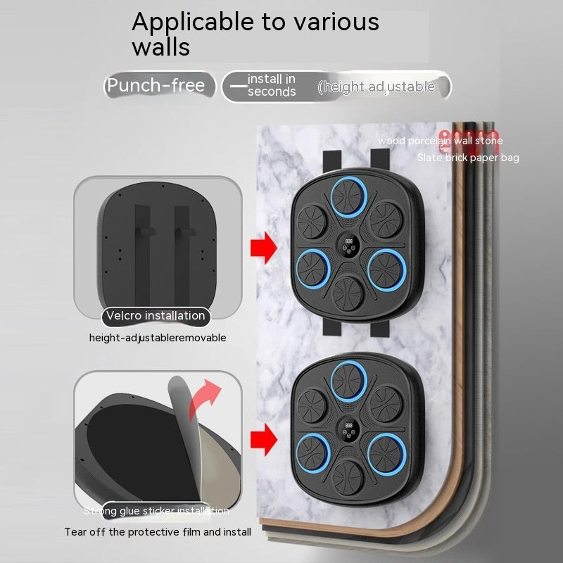 Music Boxing machine cible training Wall en fibre carbone