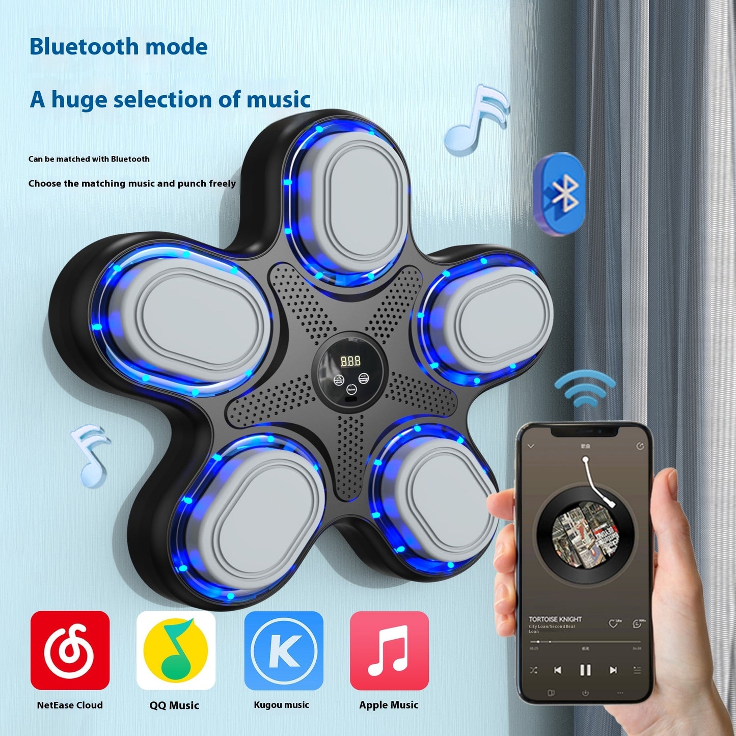 Bluetooth Music Boxing cible pour enfants et ados
